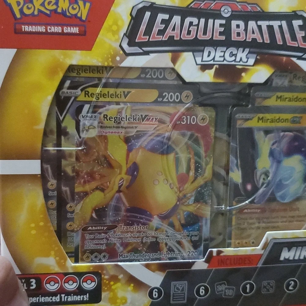 Pokemon Trading Card Game Miraidon EX & Regieleki VMAX Battle Deck Box